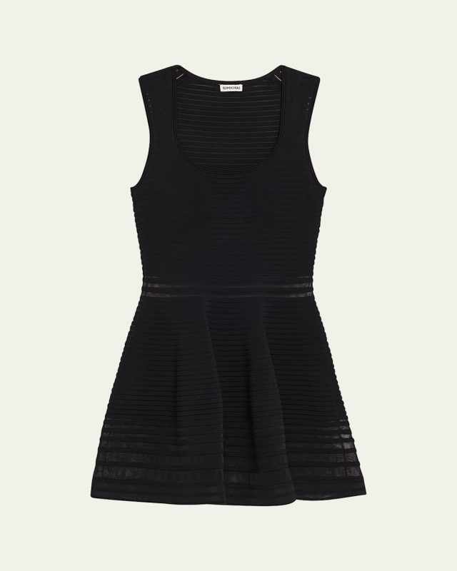 Lottie Stripe Illusion Mini Dress